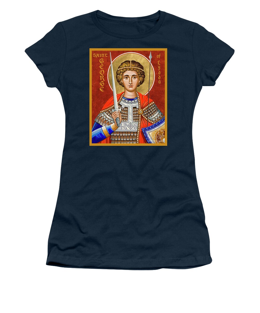St. George Of Lydda Women's T-Shirt featuring the painting St. George of Lydda - JCGLY by Joan Cole