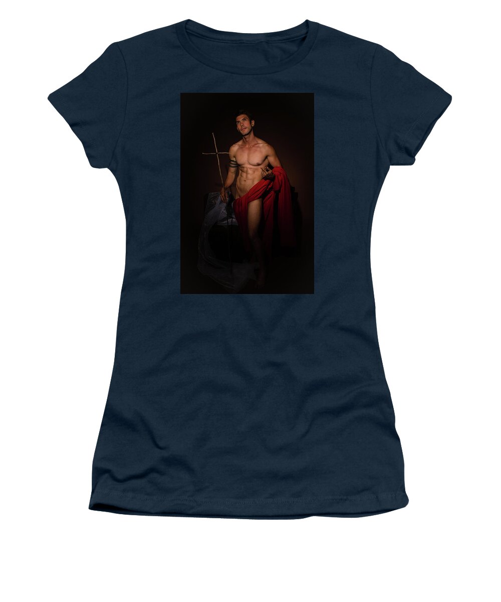 Saint Women's T-Shirt featuring the photograph St. John the Baptist by Rick Saint
