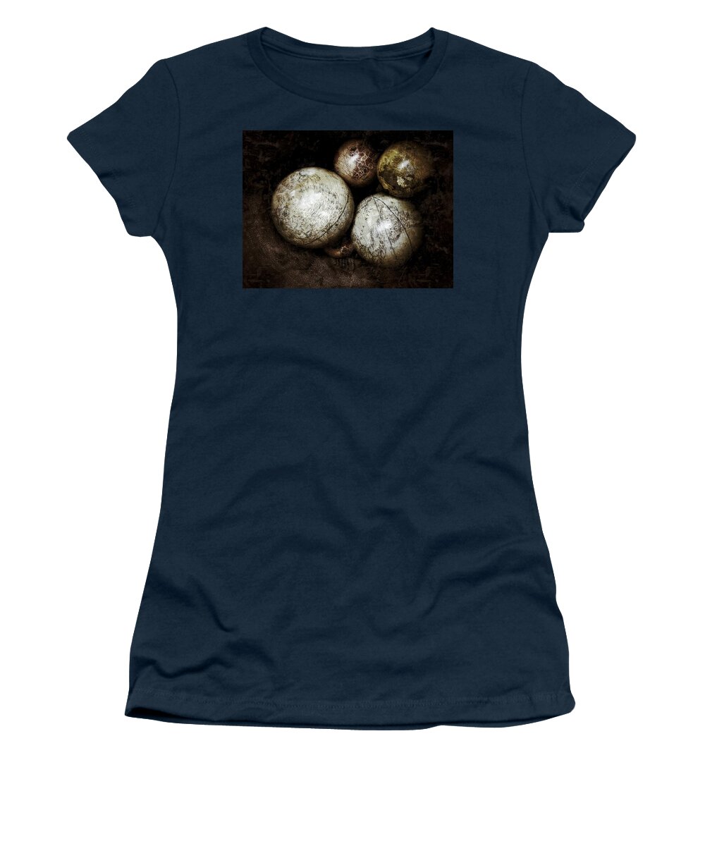 Photography Women's T-Shirt featuring the photograph Stacking Worlds by Kathleen Messmer