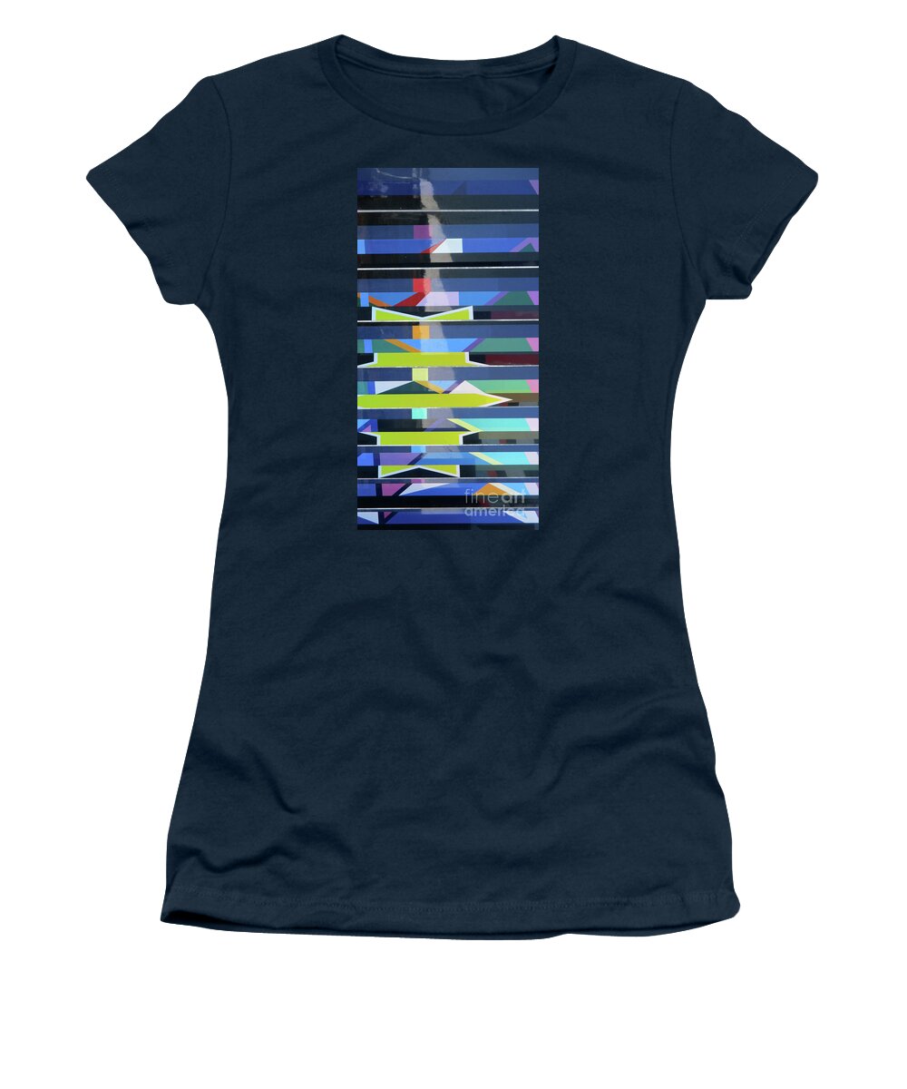 Abstract Women's T-Shirt featuring the photograph Stairs To Heaven by Randall Weidner
