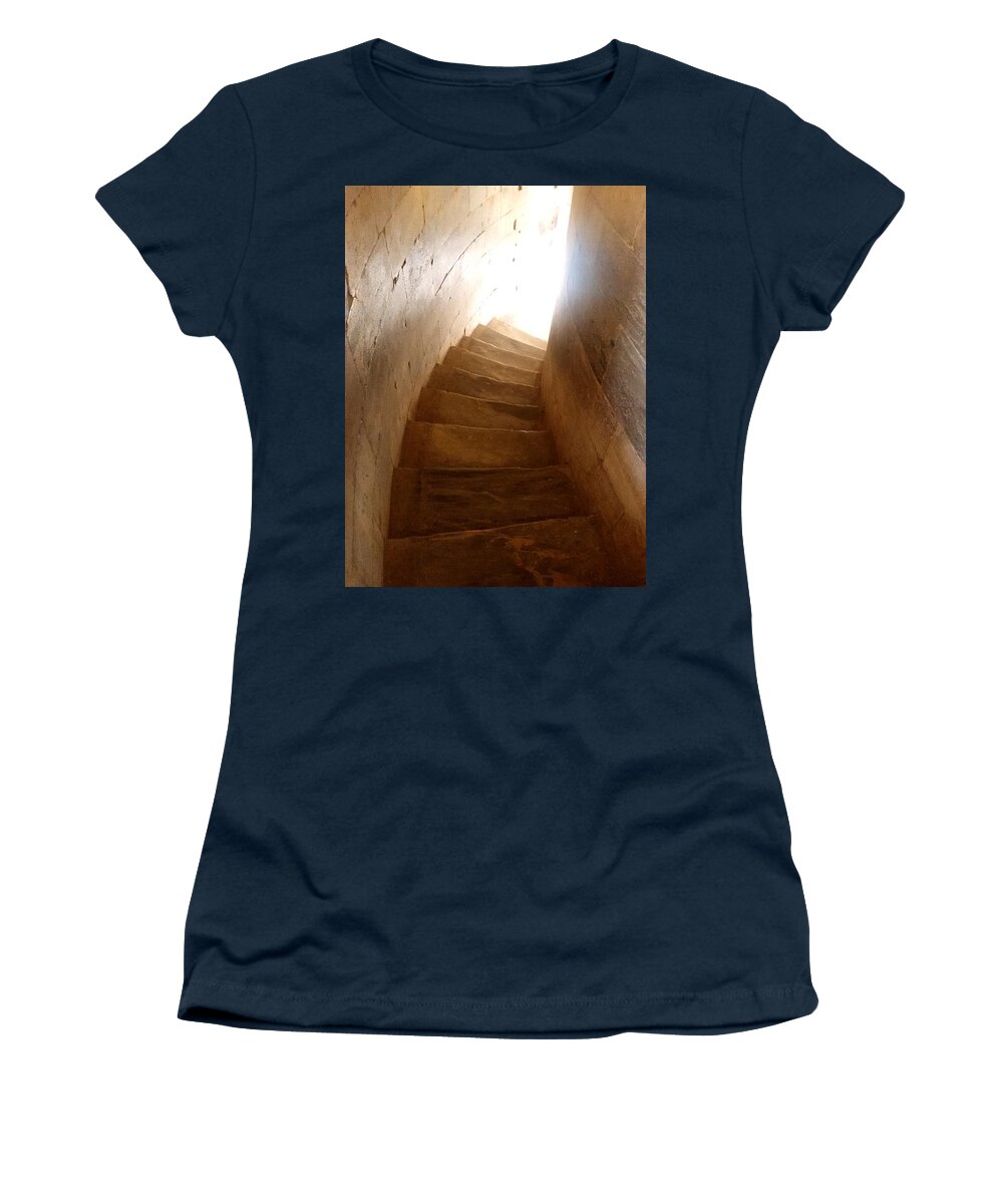 Stairway Women's T-Shirt featuring the photograph Stairway from Heaven by Steven Robiner