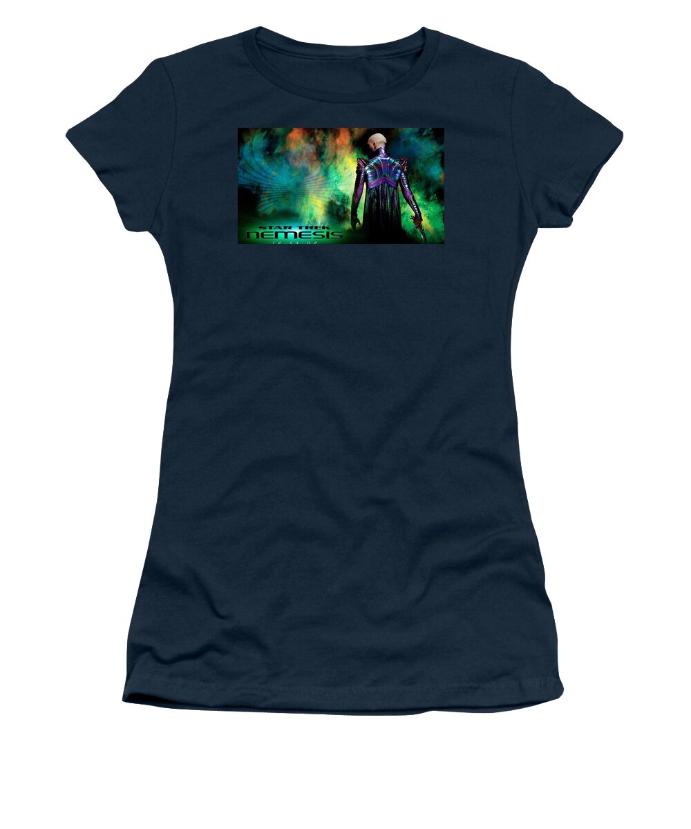 Star Trek Nemesis Women's T-Shirt featuring the digital art Star Trek Nemesis by Super Lovely