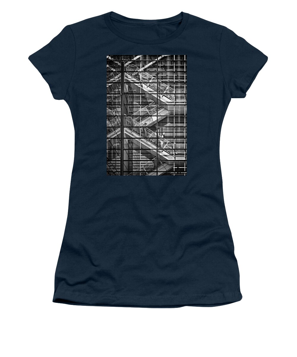 Stairs Women's T-Shirt featuring the photograph Stepping Panes by Scott Wyatt
