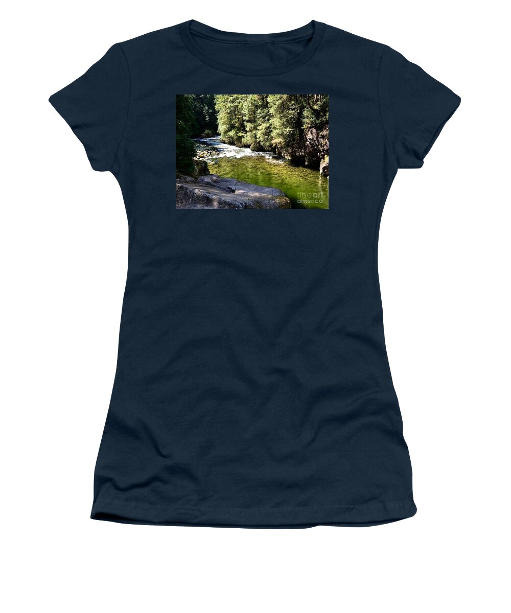 River Women's T-Shirt featuring the photograph Stream by Dennis Richardson