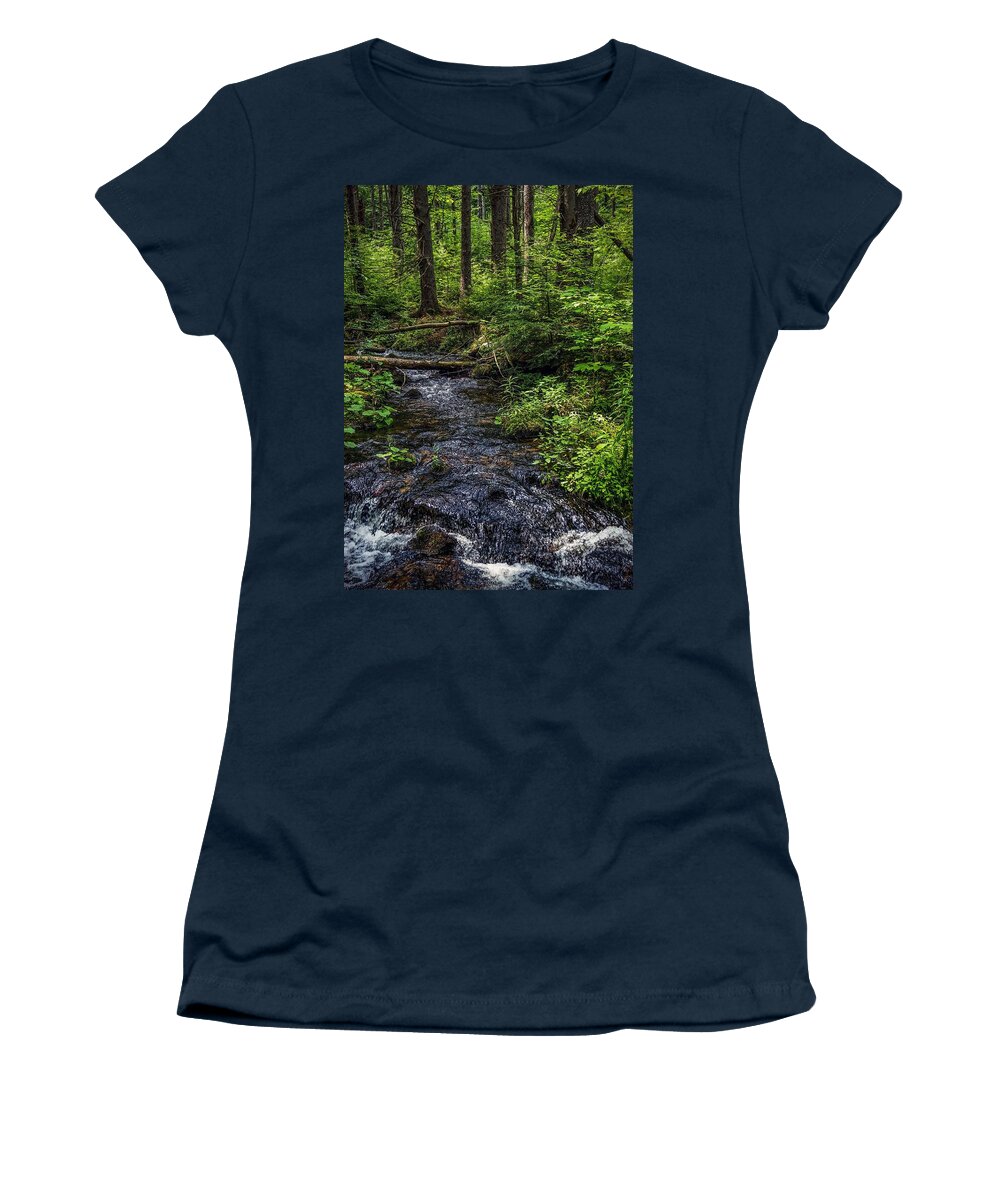  Women's T-Shirt featuring the photograph Streaming by Kendall McKernon