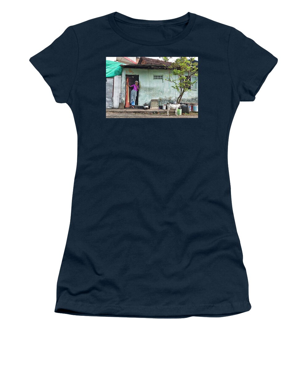 Kerala Women's T-Shirt featuring the photograph Streets of Kochi by Marion Galt