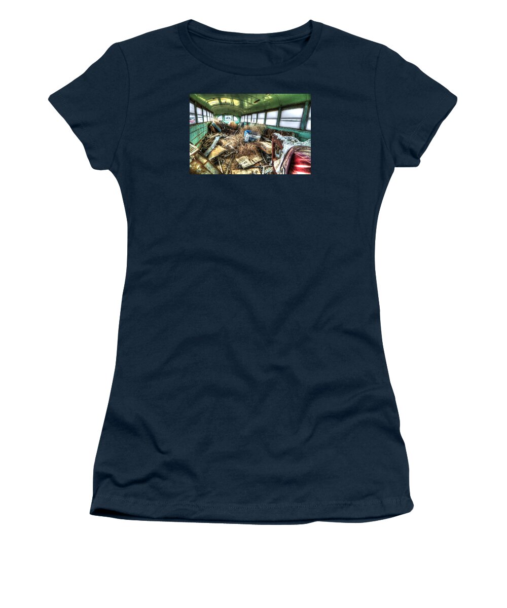 Salvage Yard Women's T-Shirt featuring the photograph Stuffing by Craig Incardone