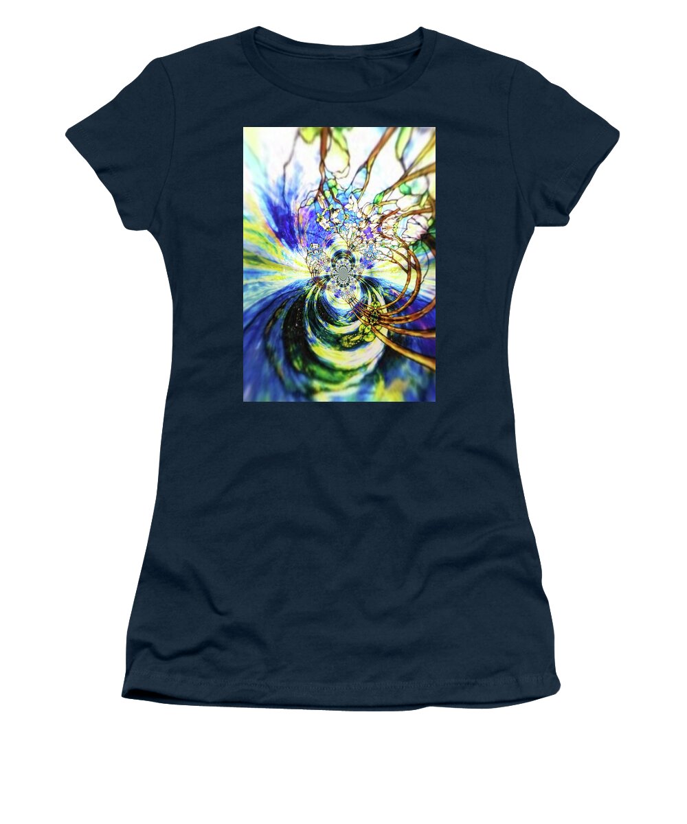 Abstract Women's T-Shirt featuring the photograph Sucked into the Vortex by Stacie Siemsen