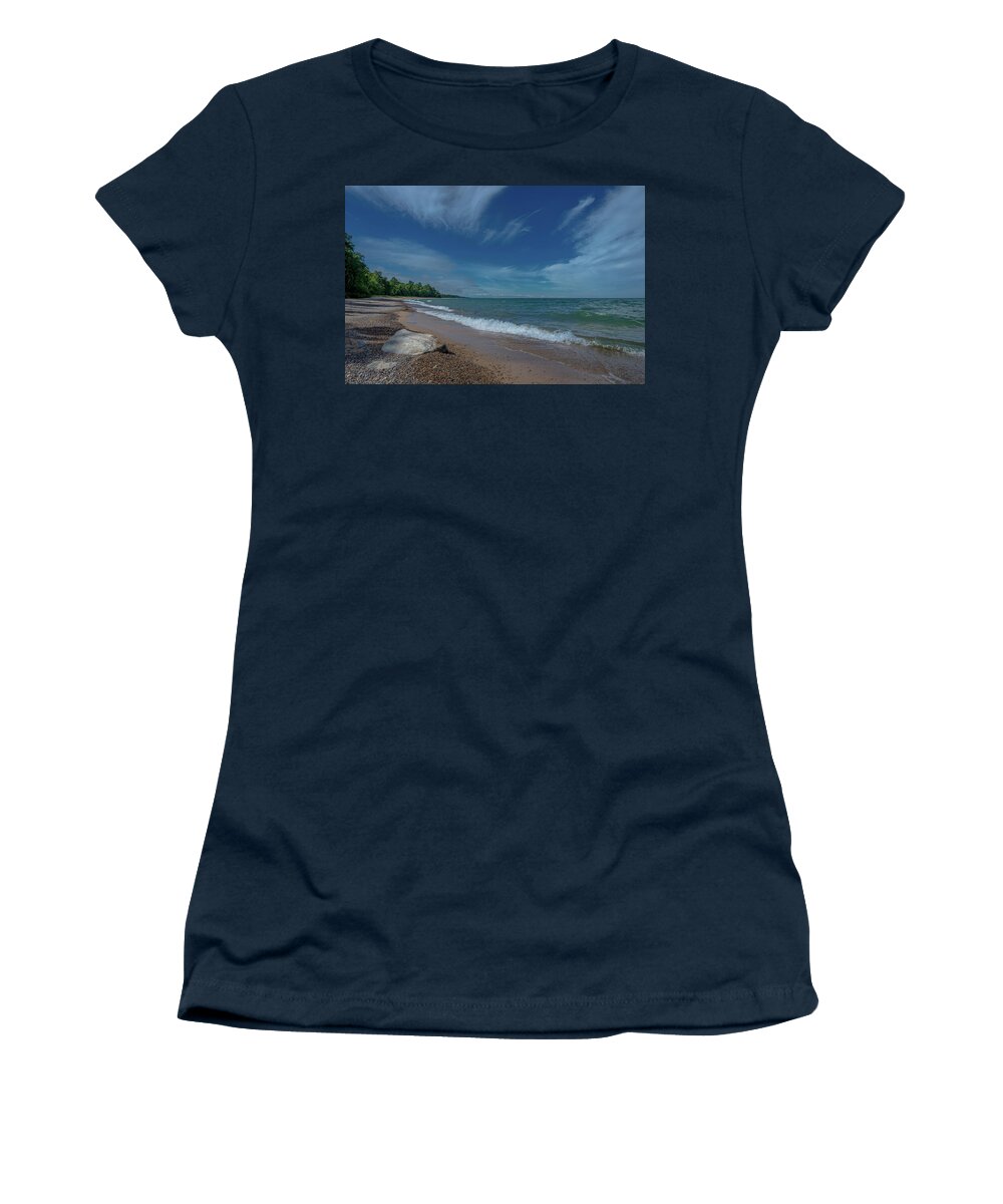 Lake Superior Women's T-Shirt featuring the photograph Summer Breeze by Gary McCormick
