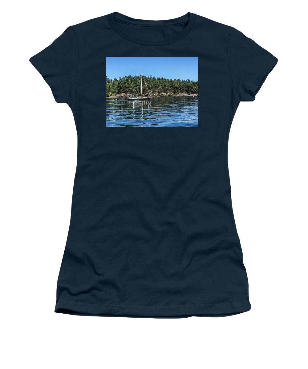 Shaw Island Women's T-Shirt featuring the photograph Summer in the San Juan's by William Wyckoff