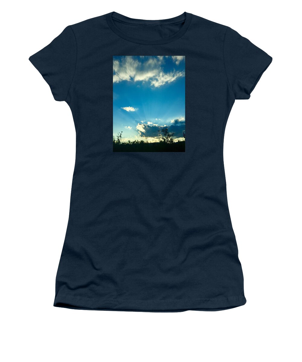  Women's T-Shirt featuring the photograph Sun rays by Sierra Howe