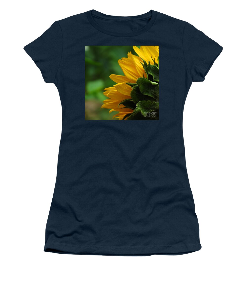 Adrian-deleon Women's T-Shirt featuring the photograph SunFlower Series I by Adrian De Leon Art and Photography
