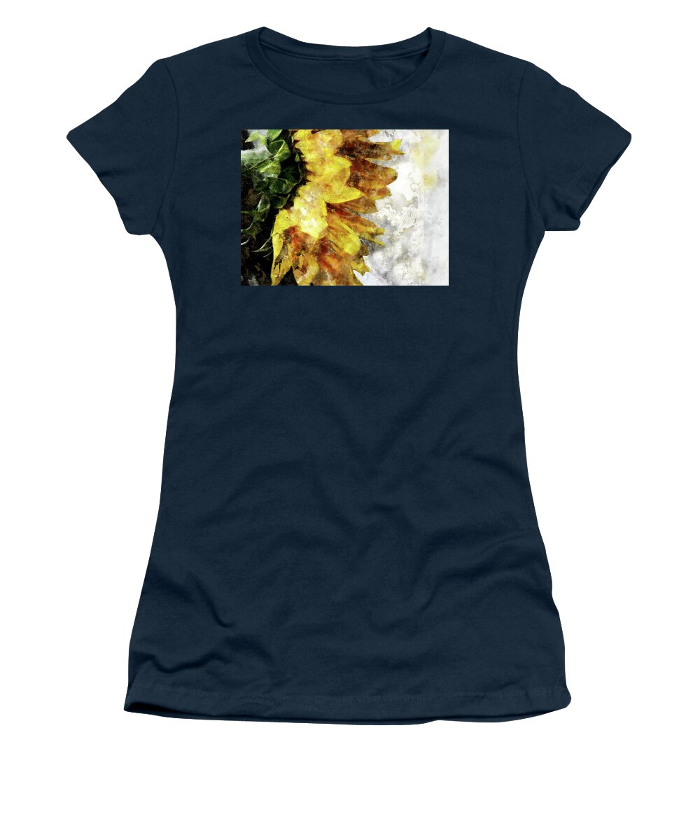 Sunflower Women's T-Shirt featuring the digital art Sunny Emotions by Art Di