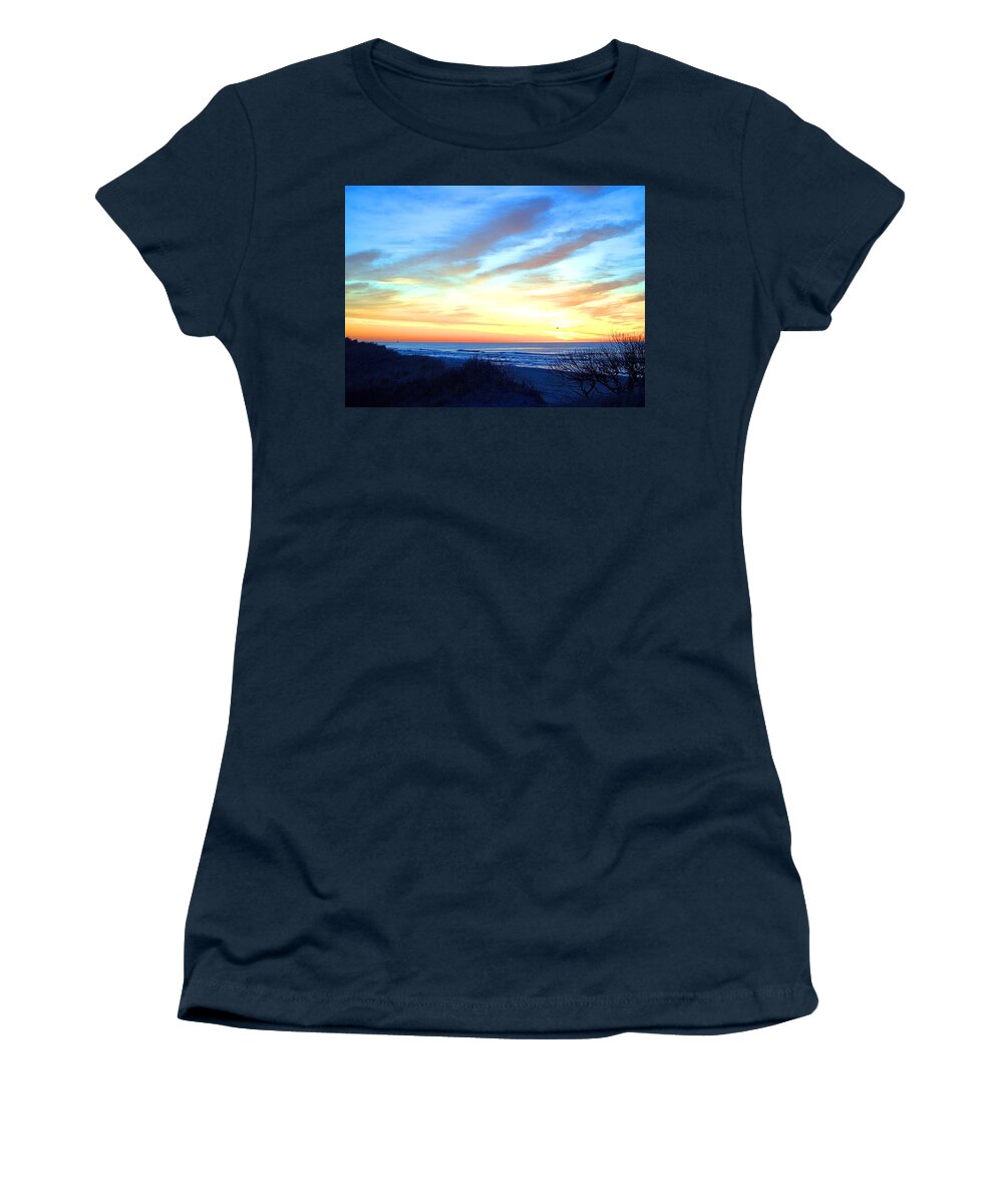 Dunes Women's T-Shirt featuring the photograph Sunrise Dune I by Newwwman