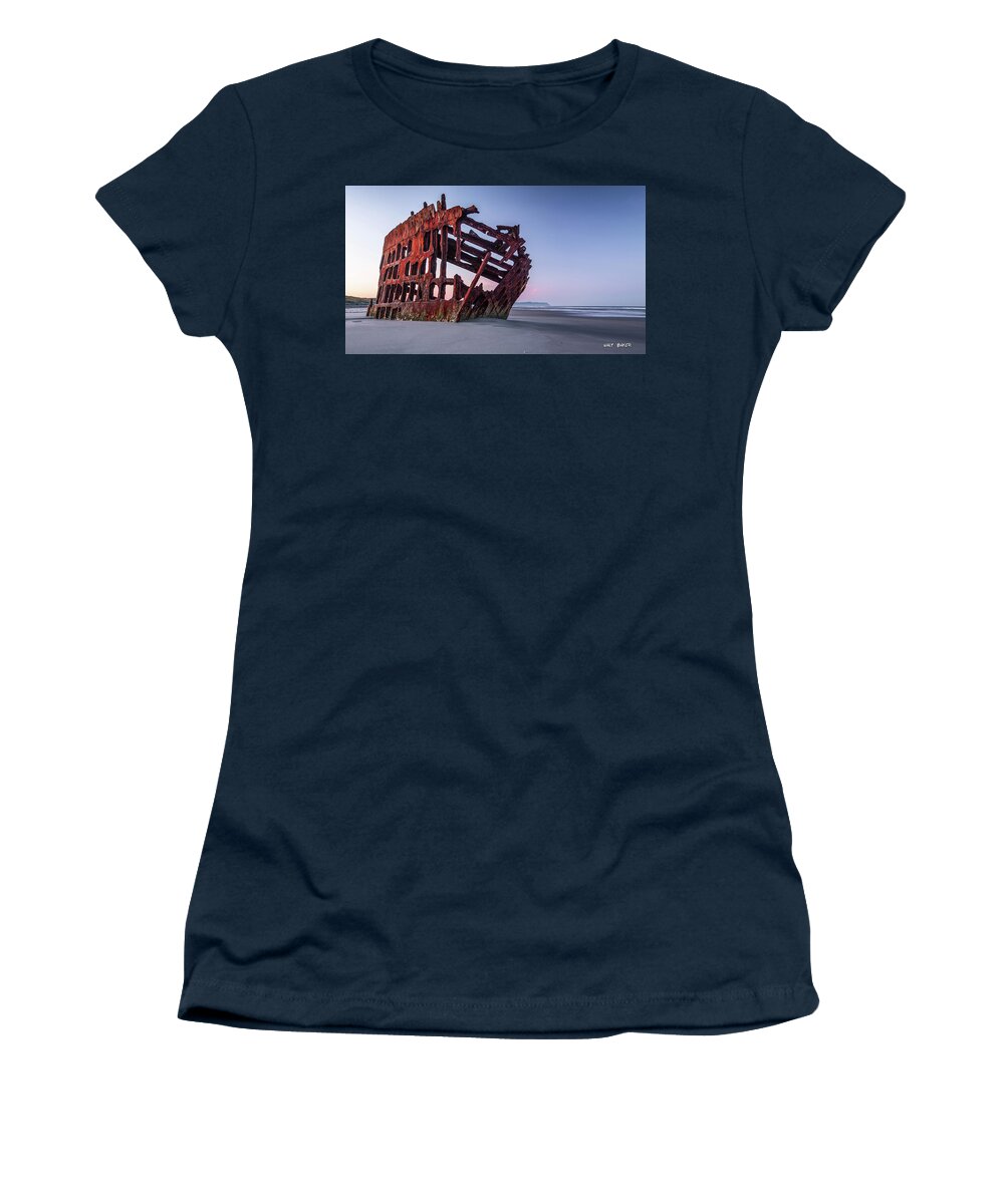 Astoria Women's T-Shirt featuring the photograph Sunrise in Astoria by Walt Baker