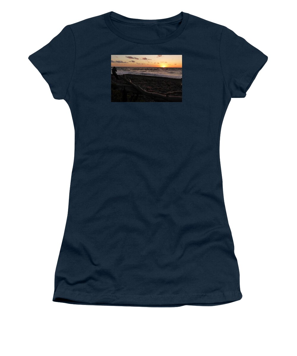 Nova Scotia Women's T-Shirt featuring the photograph Sunset at Cap Rouge by Joel Deutsch