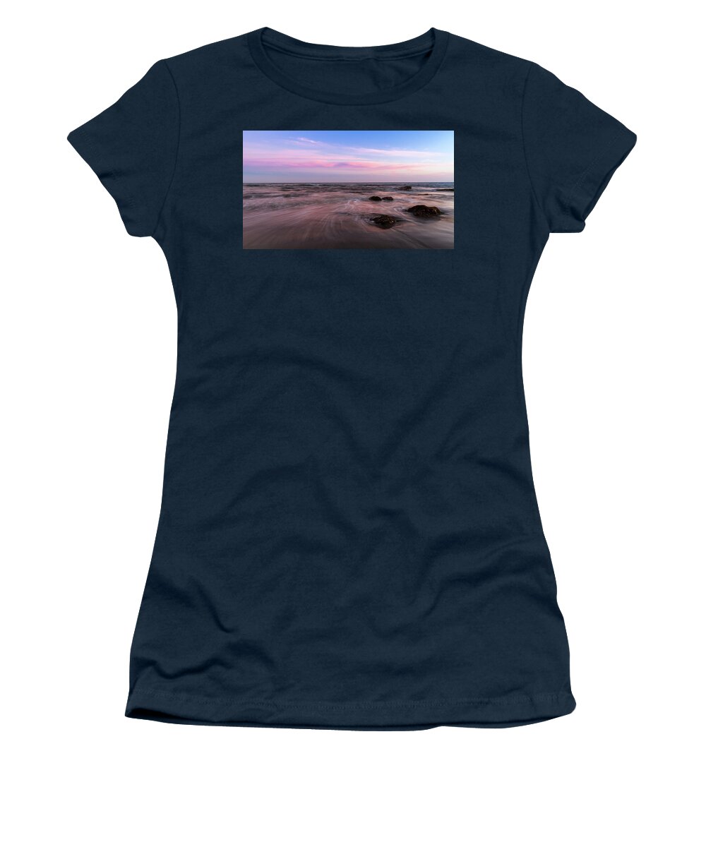 Nature Women's T-Shirt featuring the photograph Sunset at the Atlantic by Andreas Levi