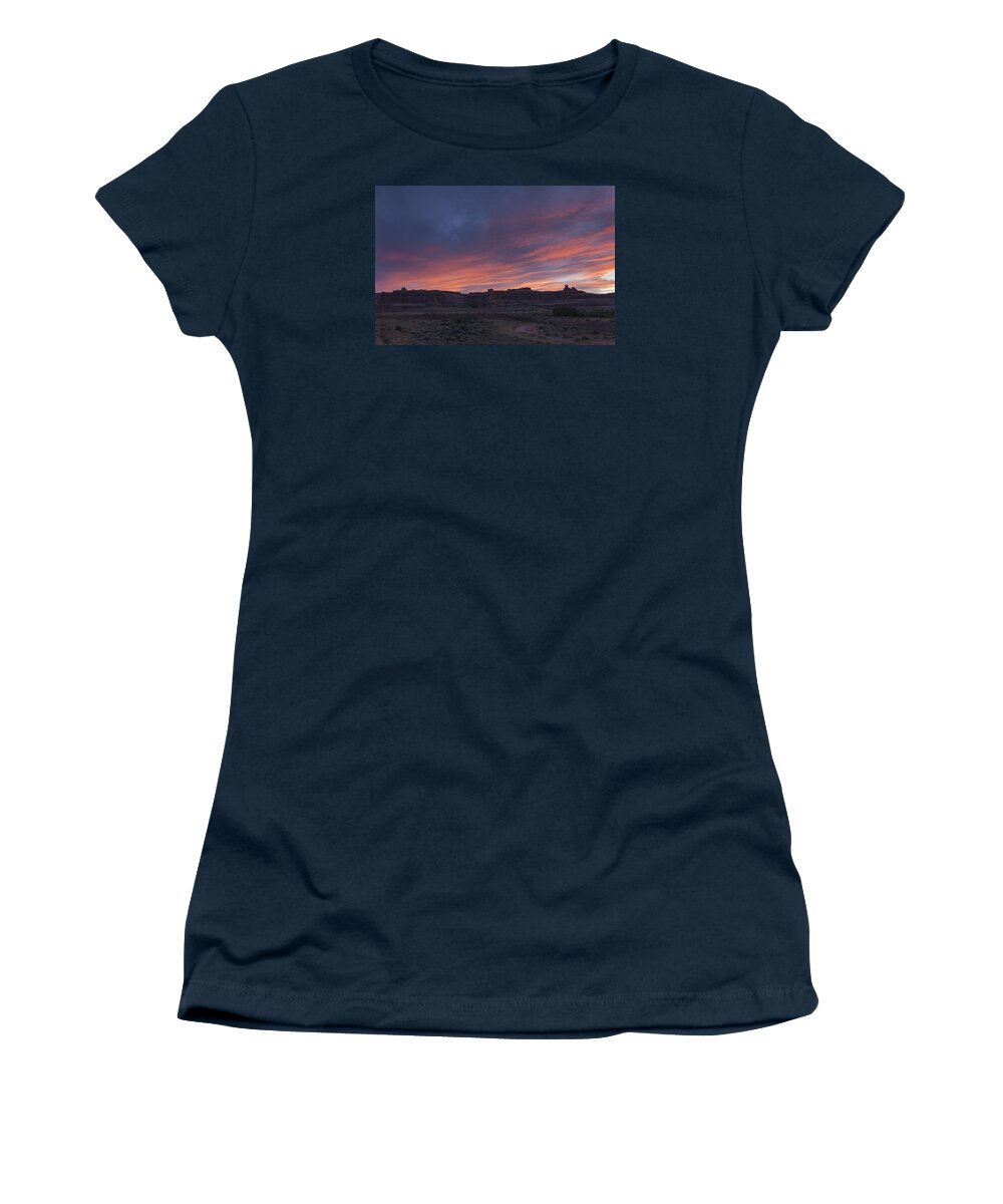Court Women's T-Shirt featuring the photograph Sunset near Court House Wash by David Watkins