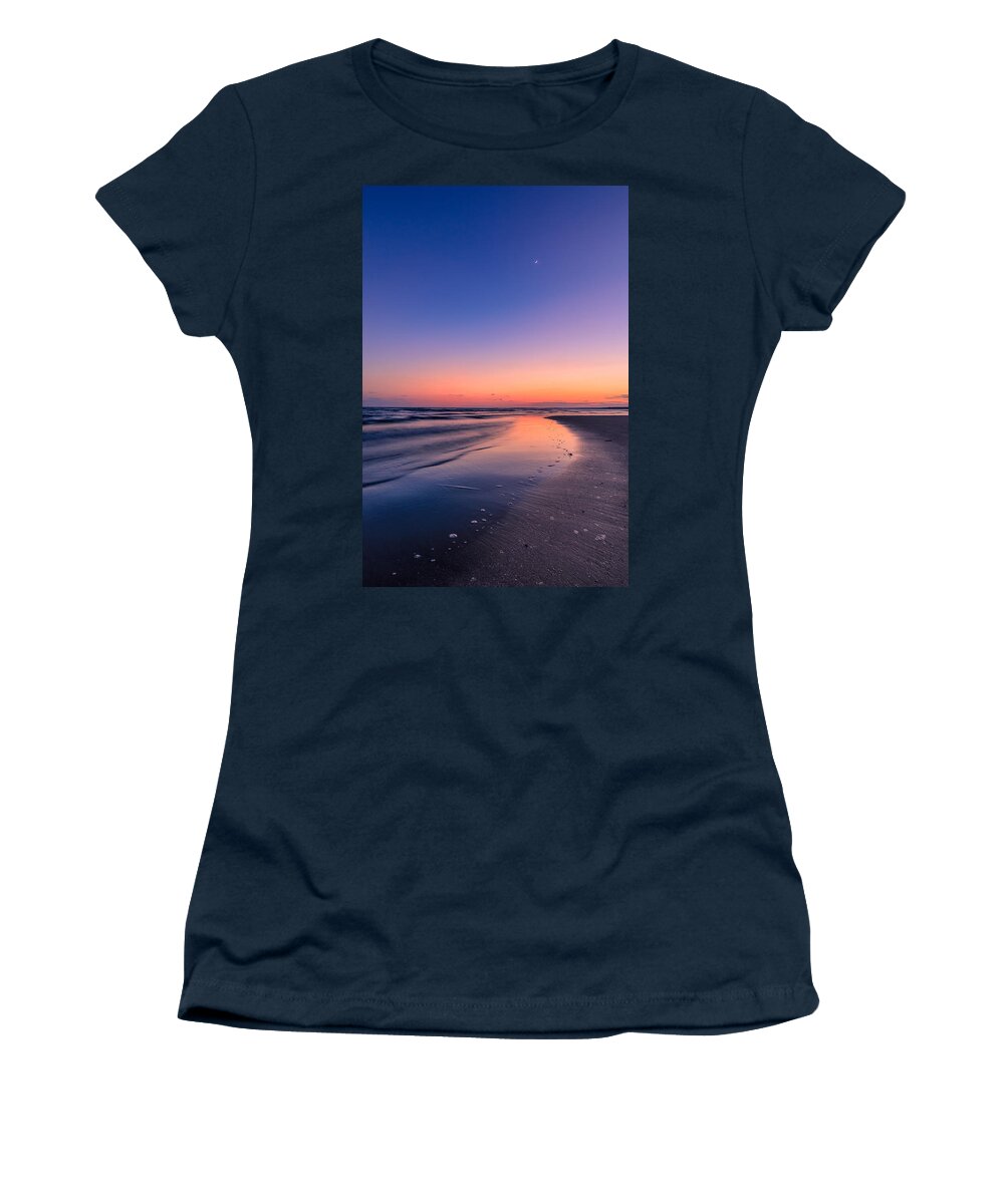 Beach Women's T-Shirt featuring the photograph Sunset, Old Saybrook, CT by Craig Szymanski