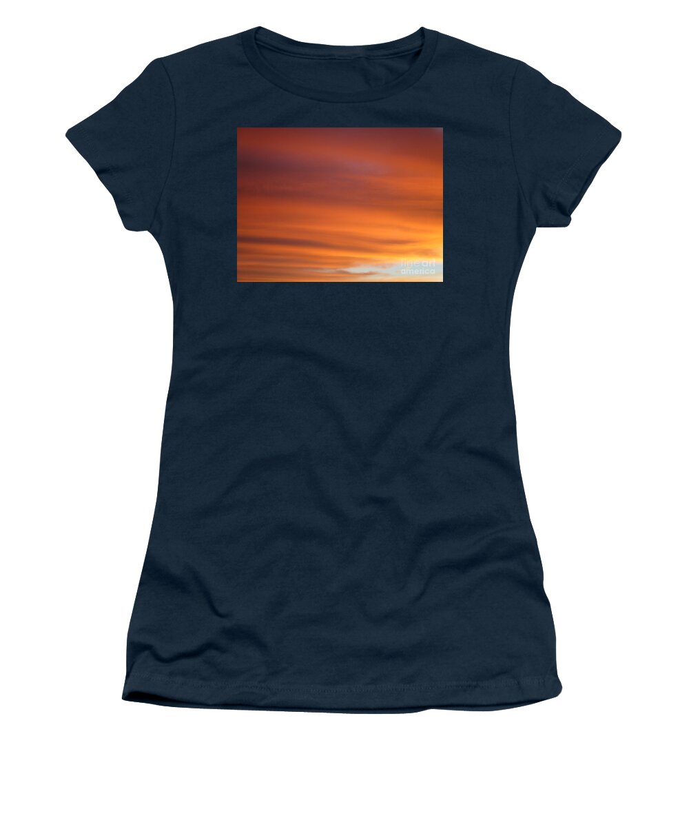 Sunset Time Women's T-Shirt featuring the photograph Sunset Time 4 by Randall Weidner
