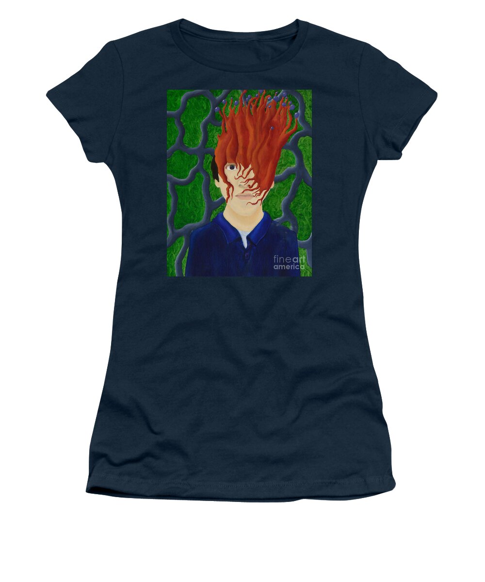 Surrealism Women's T-Shirt featuring the painting Surreal Me by Matthew Allen Mahan