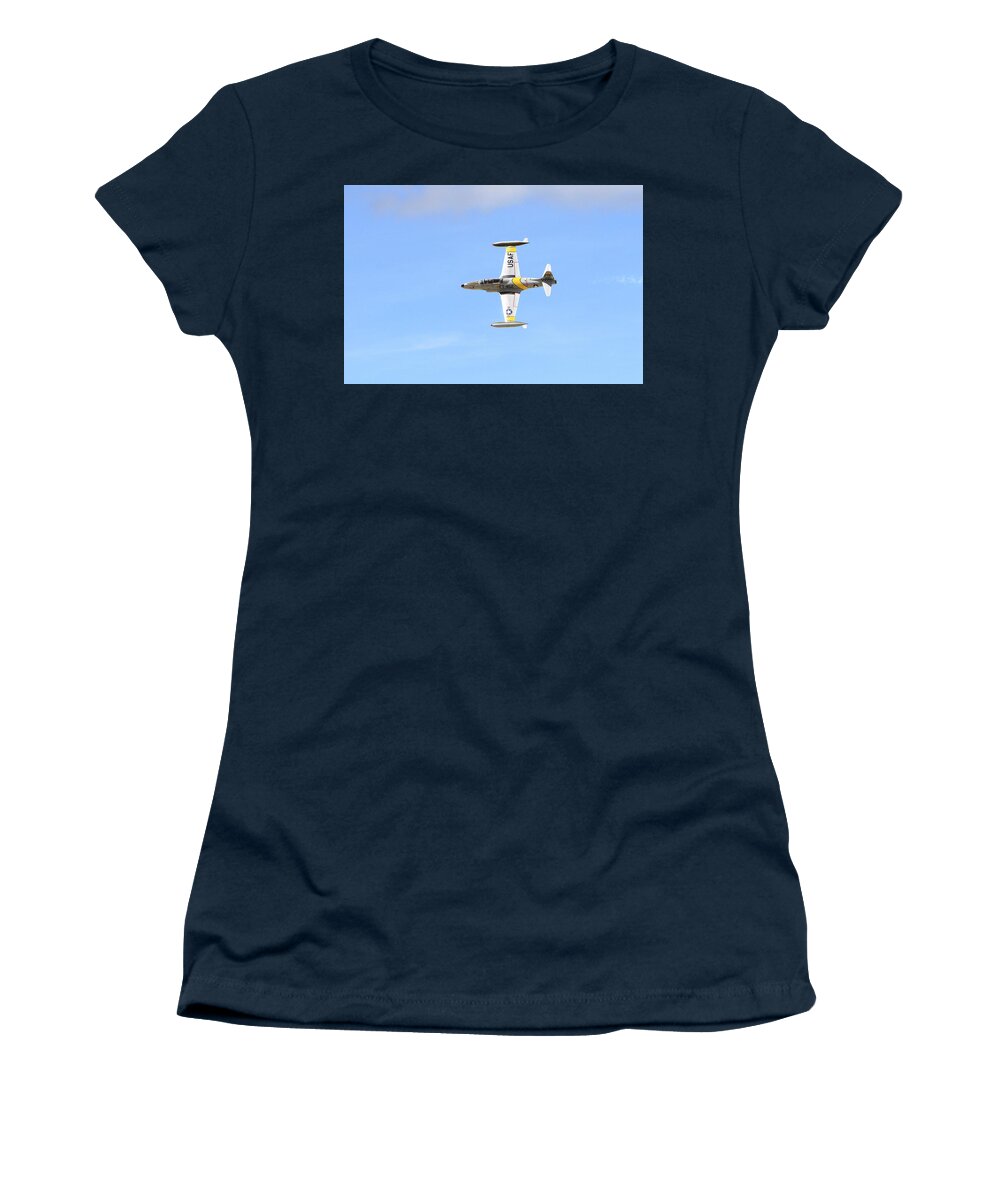 T-33 Women's T-Shirt featuring the photograph T-33 in the Sky by Shoal Hollingsworth