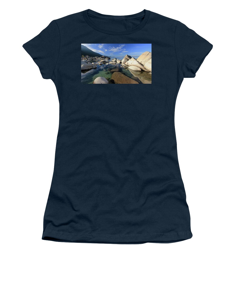 Lake Tahoe Women's T-Shirt featuring the photograph Tahoevision by Sean Sarsfield