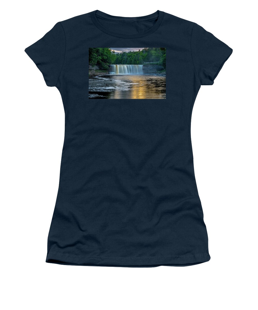 Taquamenon Falls Women's T-Shirt featuring the photograph Tahquamenon Falls by Gary McCormick