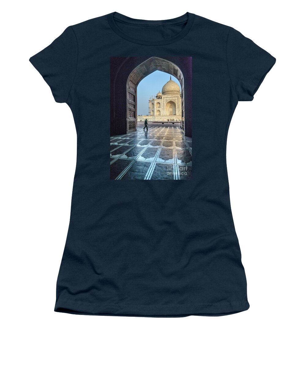 Heritage Women's T-Shirt featuring the photograph Taj Mahal 01 by Werner Padarin