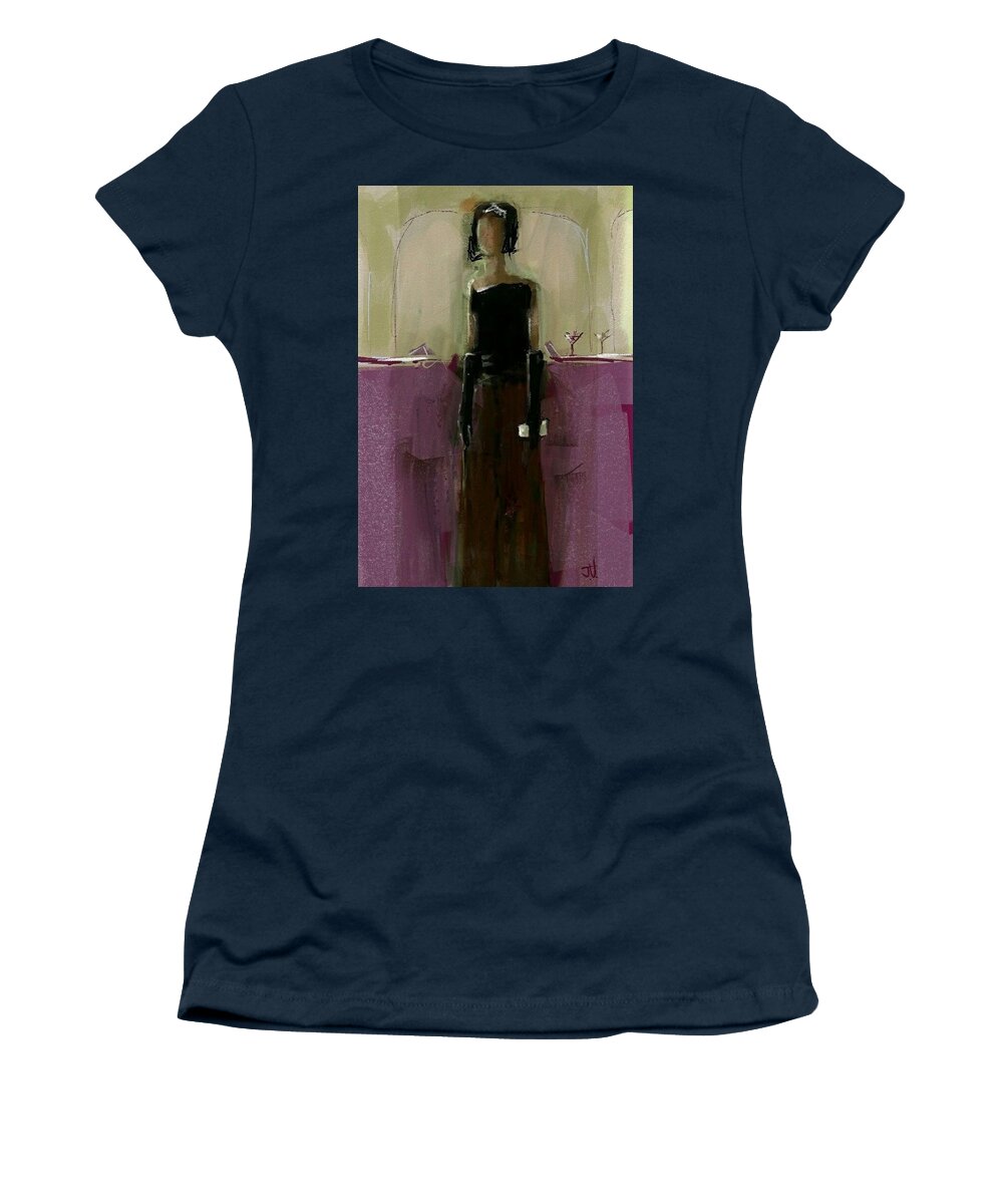 Figure Women's T-Shirt featuring the digital art Temporary Wall Flower by Jim Vance