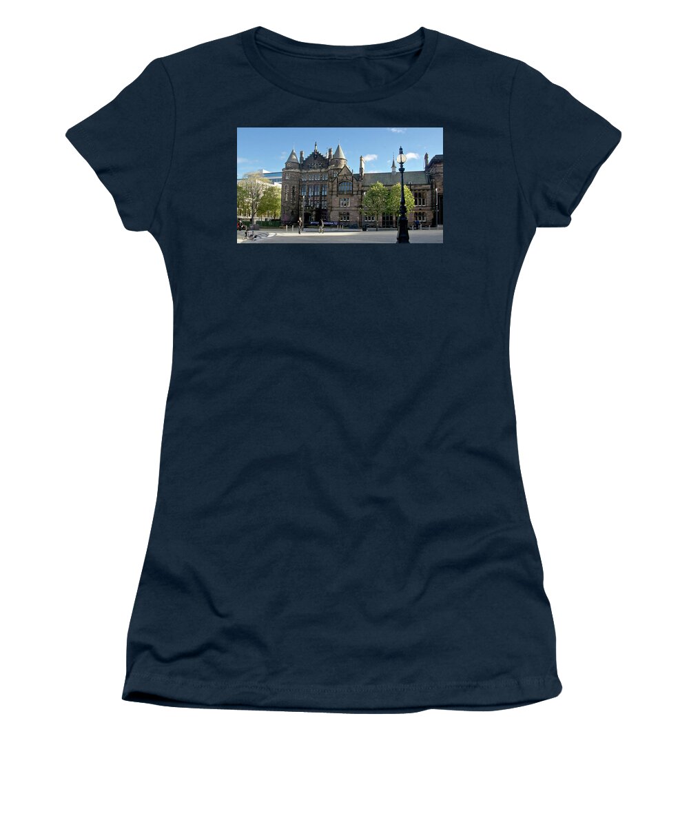 Gothic Style Women's T-Shirt featuring the photograph Teviot Row House, Edinburgh University. by Elena Perelman