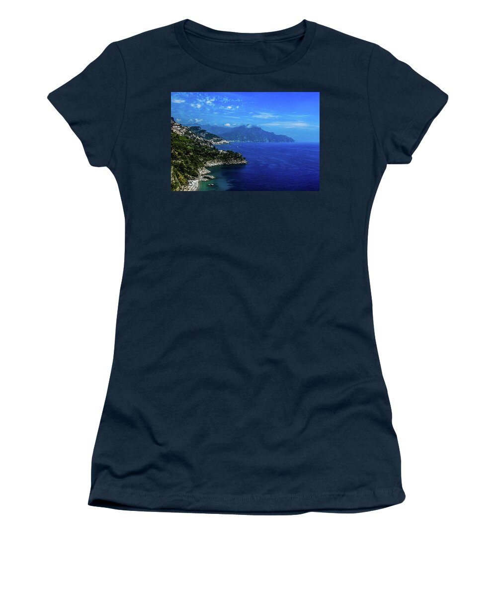 Italy Women's T-Shirt featuring the photograph The Amalfi Coast by Marilyn Burton