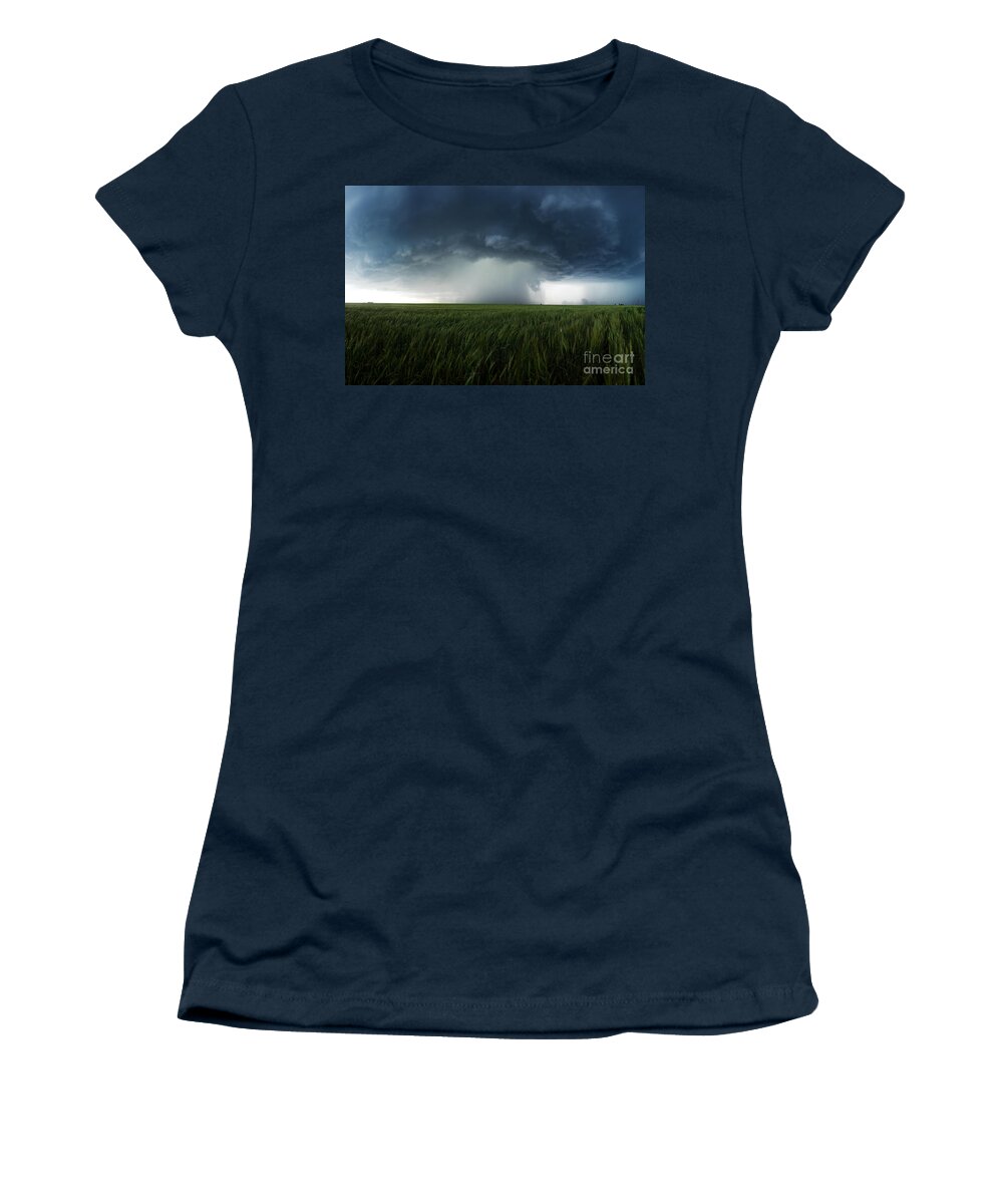 Supercell Women's T-Shirt featuring the photograph The Breath Before The Plunge by Ryan Smith