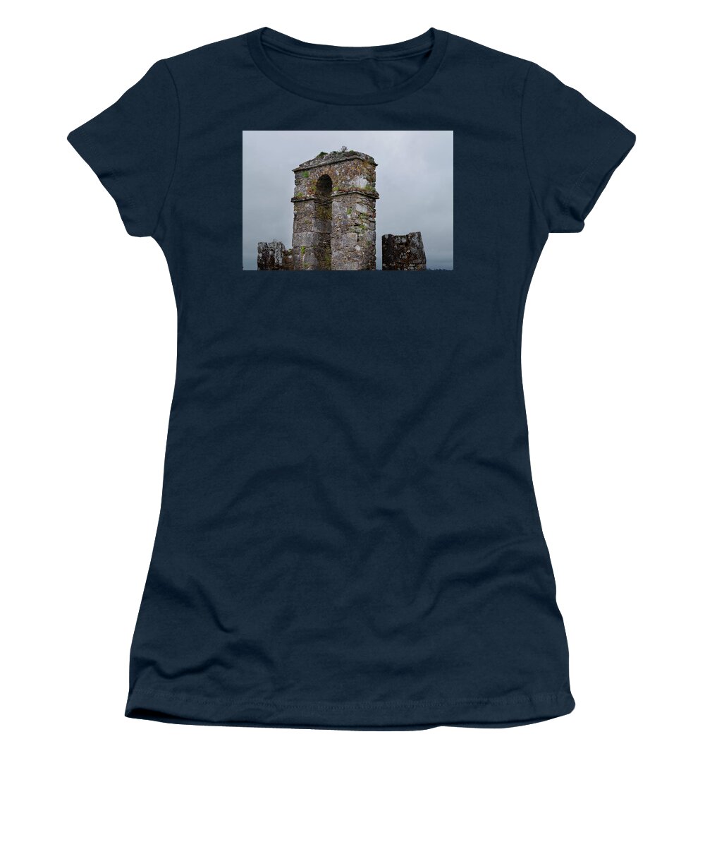 The Castle Gate Women's T-Shirt featuring the photograph The Castle Gate by Sharon Popek