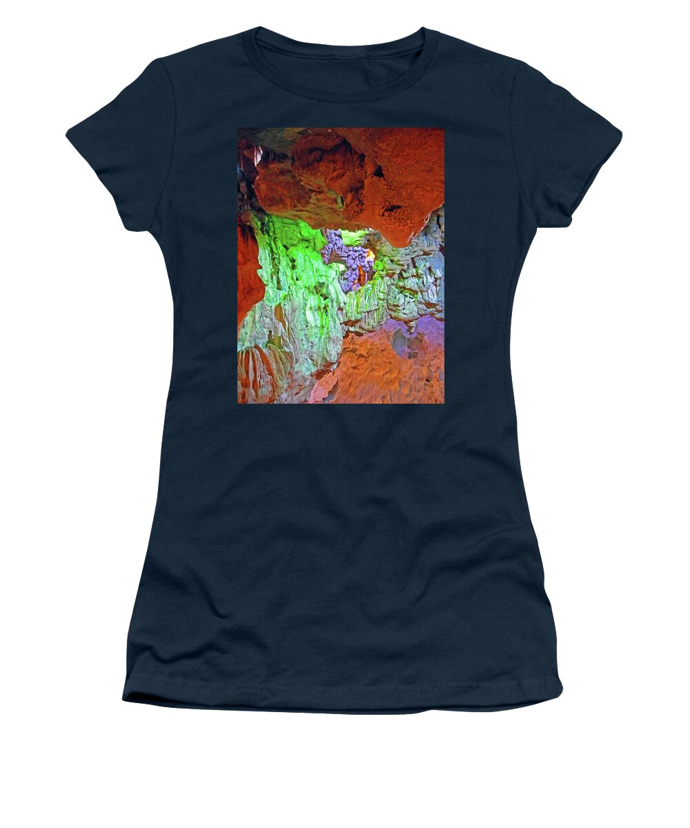 Halong Bay Women's T-Shirt featuring the photograph The Caves 10 by Ron Kandt