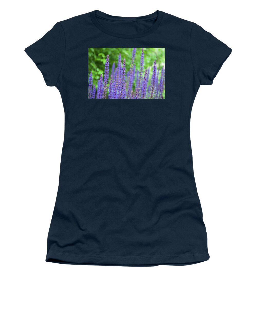 The Women's T-Shirt featuring the photograph The Color Purple - Longwood Gardens by Bill Cannon