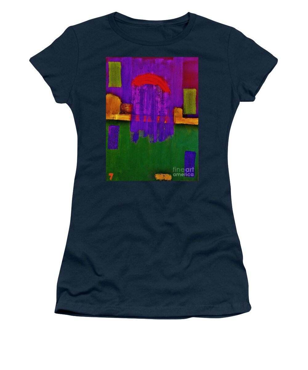 A-fine-art-painting Women's T-Shirt featuring the painting The Crown  by Catalina Walker