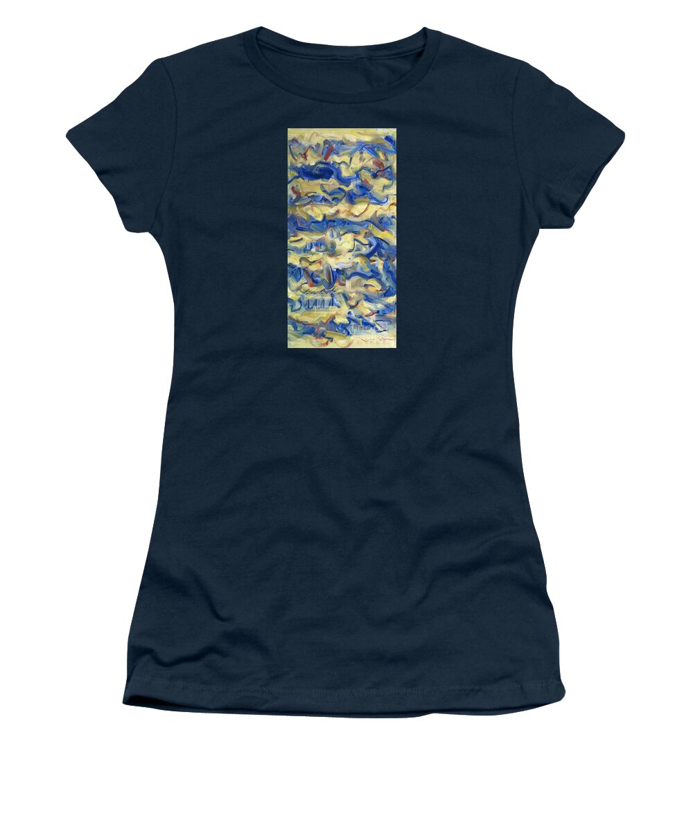 Egypt Women's T-Shirt featuring the painting The Dream Stelae / Amenhotep III by Ritchard Rodriguez