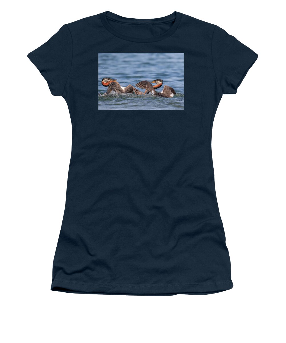 Gary Hall Women's T-Shirt featuring the photograph The Duel 2 by Gary Hall