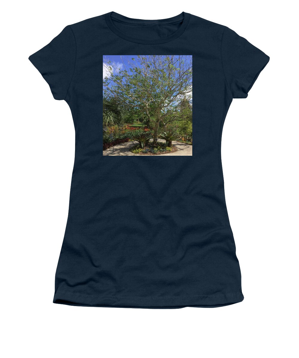 Tree Women's T-Shirt featuring the photograph The Exotic Tree #1 by Susan Grunin