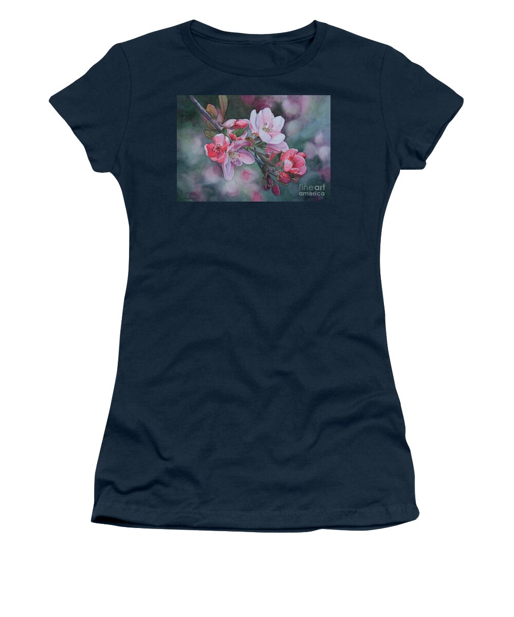 Jan Lawnikanis Women's T-Shirt featuring the painting The Gift by Jan Lawnikanis