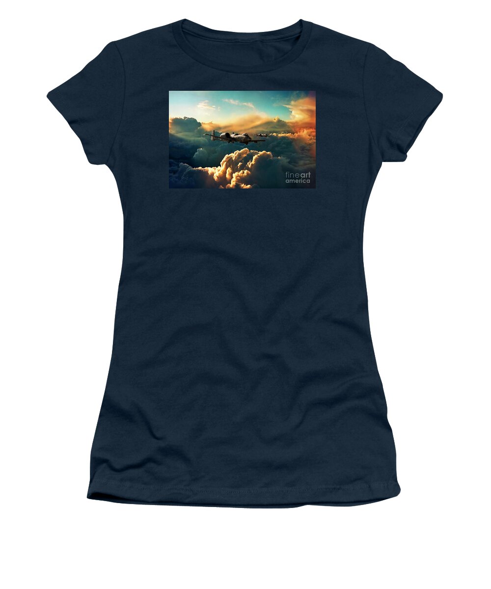 A10 Women's T-Shirt featuring the digital art The Hogs by Airpower Art