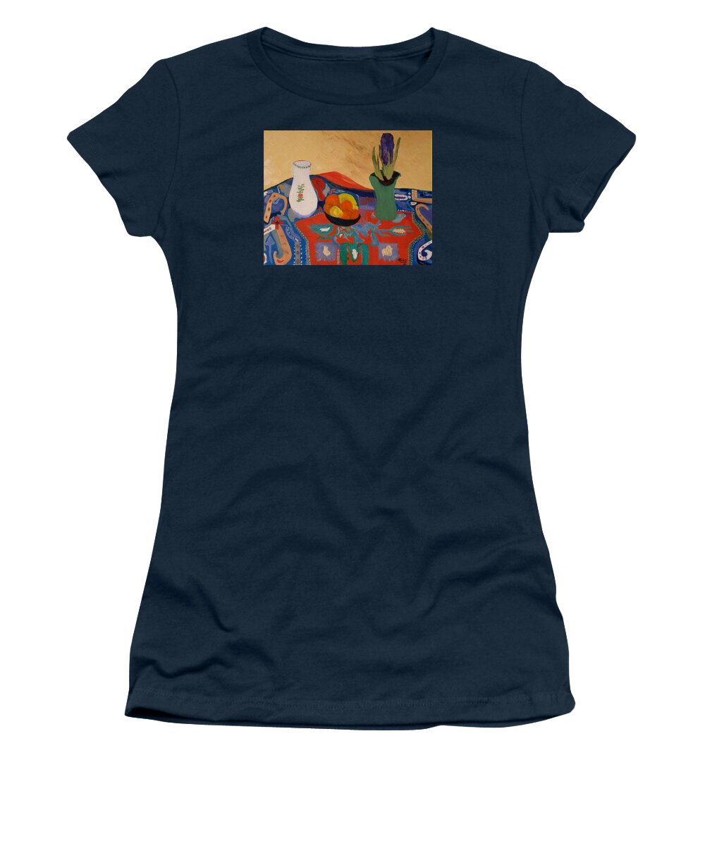 Hyacinth Women's T-Shirt featuring the painting The Hyacinth by bill o'connor by Bill OConnor