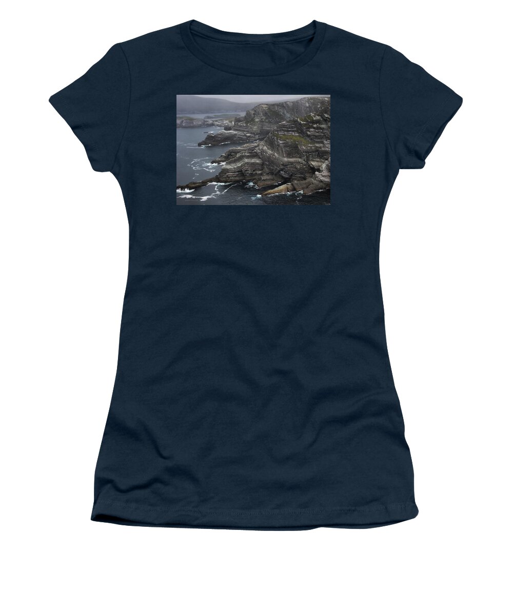 Water Women's T-Shirt featuring the photograph The Kerry Cliffs, Ireland by Aleksander Rotner