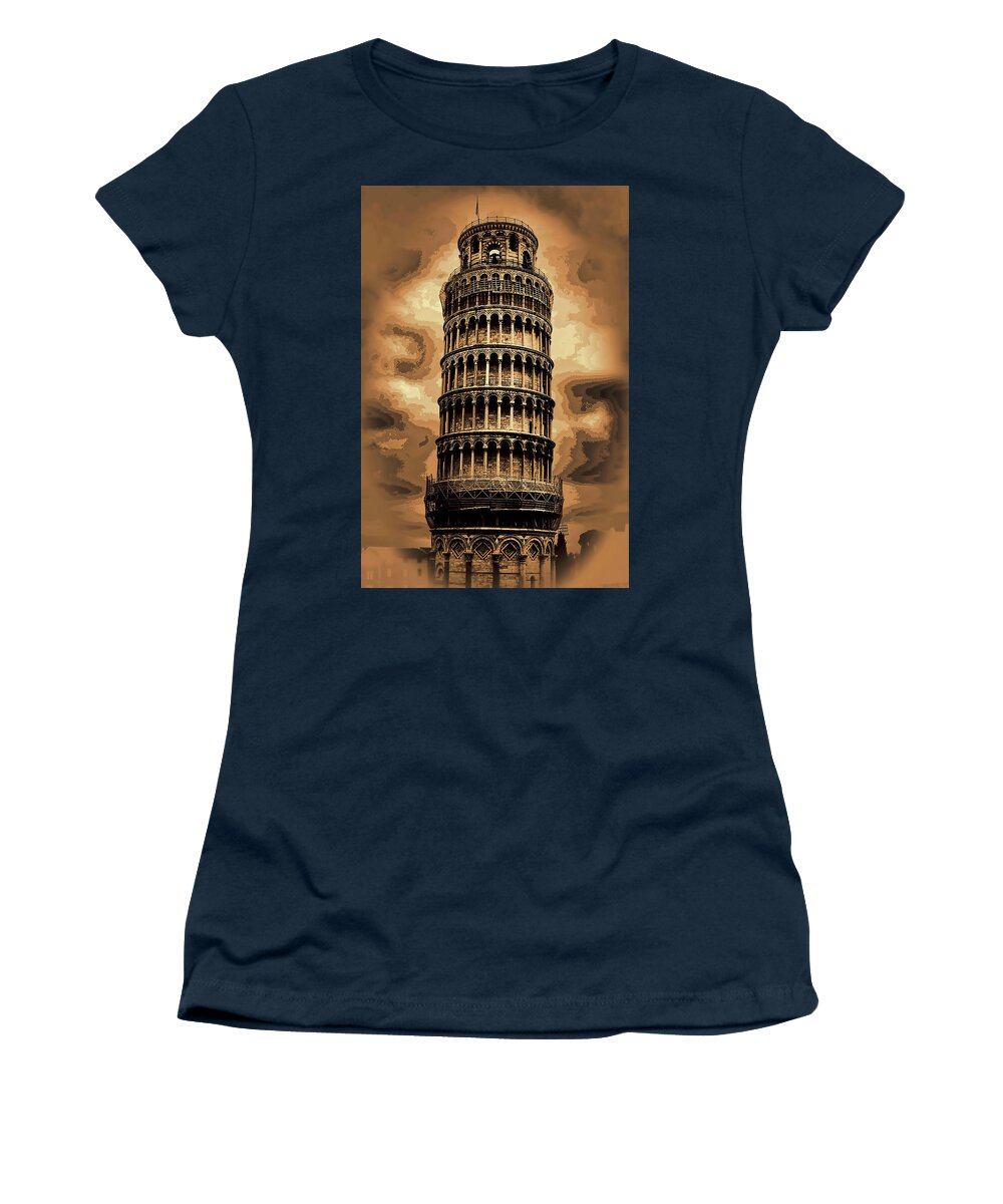Europe Women's T-Shirt featuring the photograph The leaning tower of Pisa by Tom Prendergast