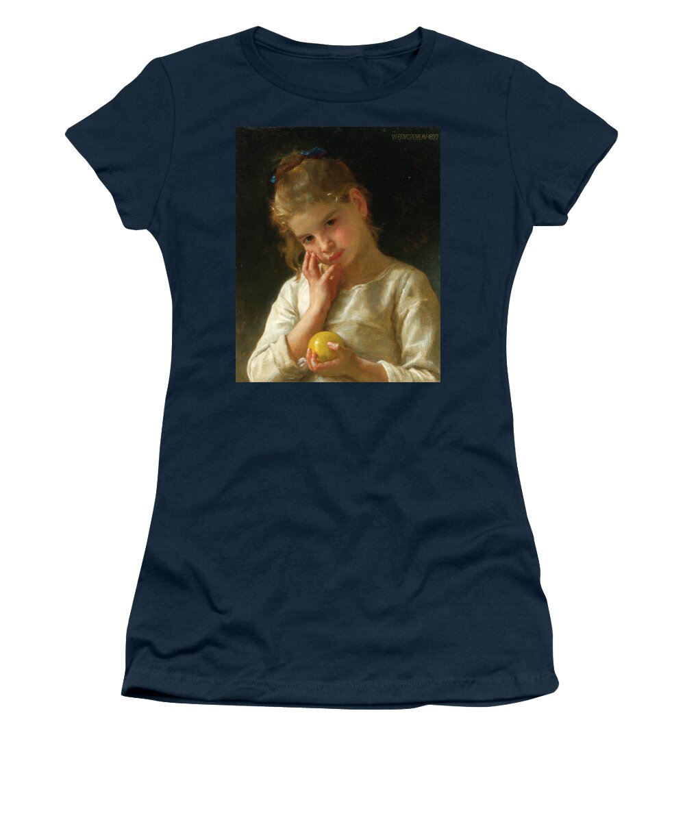 William-adolphe Bouguereau Women's T-Shirt featuring the painting The Lemon by William-Adolphe Bouguereau