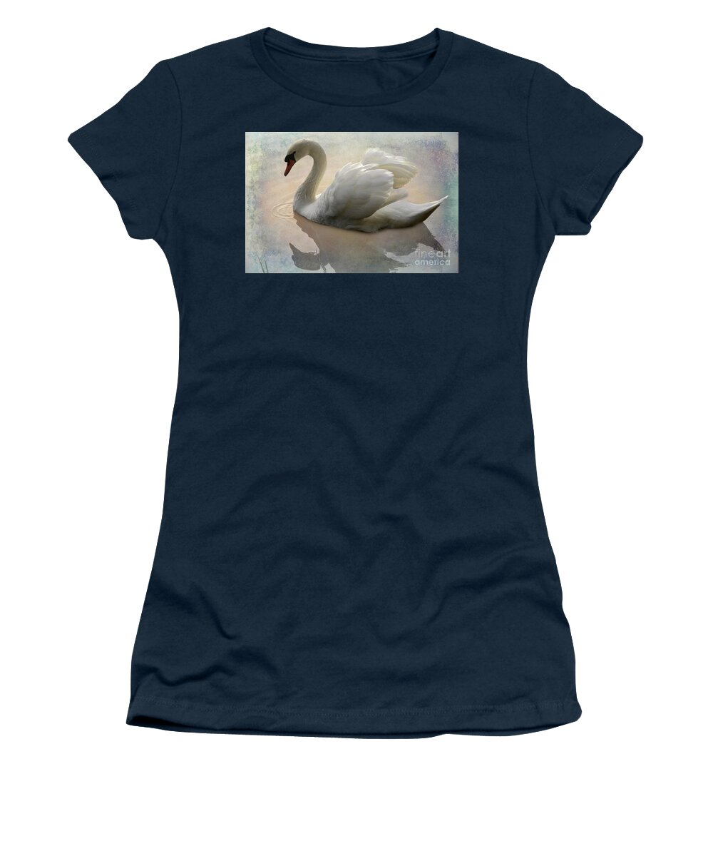 Swan Women's T-Shirt featuring the photograph The Magical Swan by Bob Christopher