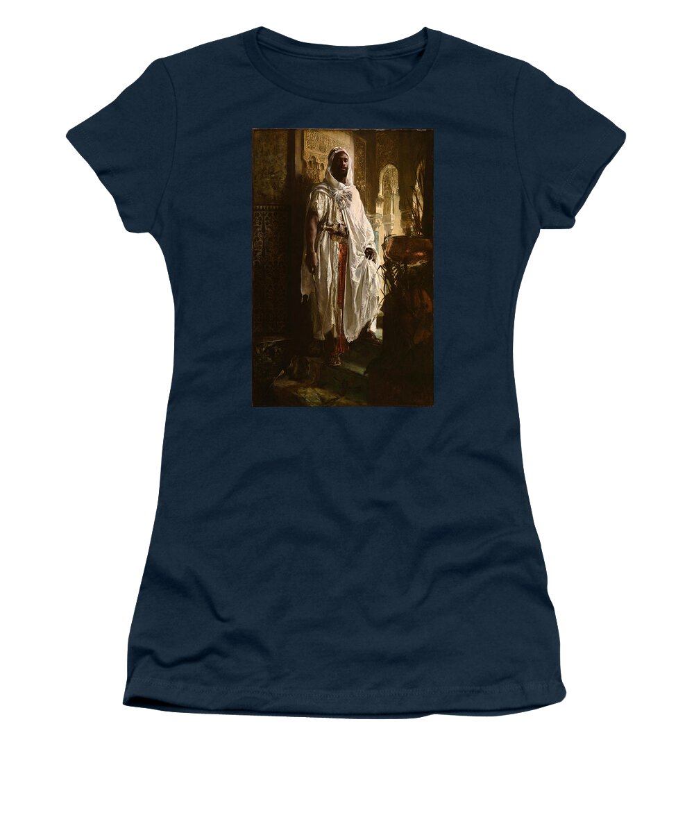 Eduard Charlemont Women's T-Shirt featuring the painting The Moorish Chief by MotionAge Designs