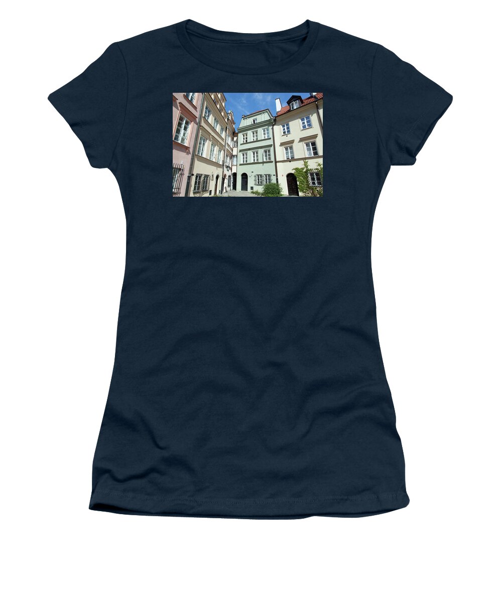 House Women's T-Shirt featuring the photograph The Narrowest House by Ramunas Bruzas