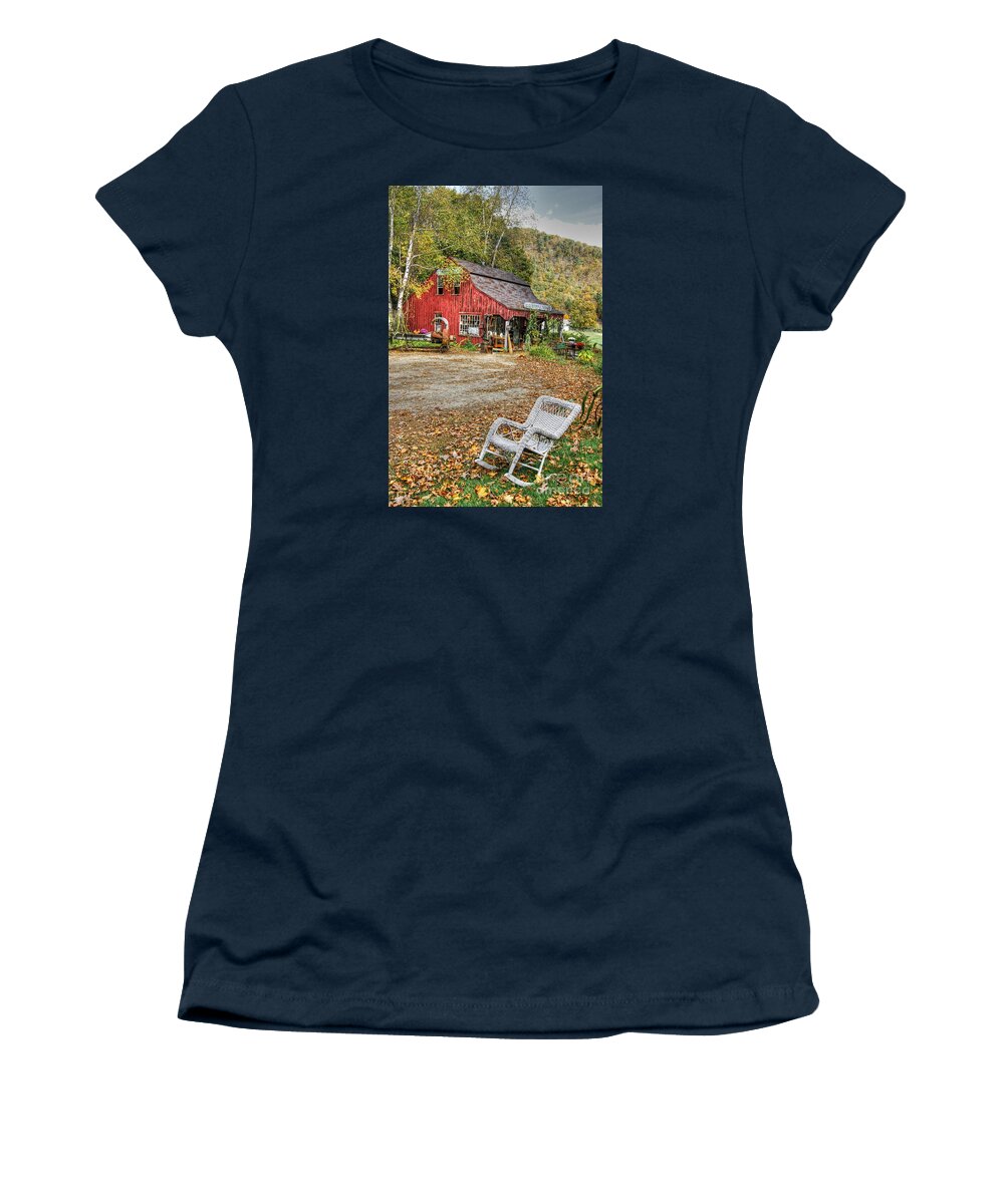 Massachusetts Women's T-Shirt featuring the photograph The Old Country Store by David Birchall